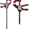 Zacisk jednoręczny EZS 600/80 Bessey EZS60-8 Maksymalna szerokość mocowania:600 mm Długość produktu: 820 mm Posuw:80 mm