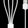 214251 Charging cable, USB-A -> Mini, Micro, Lightning, 30 pin, 38 cm