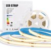 Taśma LED COB 24V ciepła biała 3000k 1050lm 320led 10W/m rolka 8mm x 5m