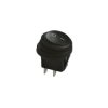 Przełącznik A601H ON-OFF 1tor cz hermet.czar.okrągły 6A250VAC