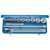 Gedore 6280180 Socket Wrench Set 3/4" 14 pieces, hexagonal 22-50 mm