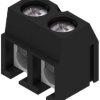 PCB terminal, 2 pole, pitch 5.08 mm, AWG 26-14, 24 A, screw connection, black, 1760510000