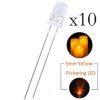 Opencircuit Yellow 5mm flashing LED - 10 pcs