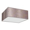 Lampa sufitowa ZIGGY PINK Gold/Pink 3xE27 MLP7589 Milagro
