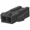 Plug housing, 2 pole, pitch 3 mm, straight, black, 1445048-2