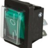 Przełącznik kołyskowy Wł.-wył. podświetlany 16 A DPST IP40 Arcolectric (Bulgin) Ltd