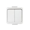 Włącznik natynkowy świecznikowy 2-klawiszowy