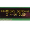 Wyświetlacz OLED Żółty Midas COB Równoległe