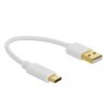 Delock 85355 USB cable USB-A plug, USB-C® plug 0.15 m White