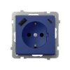 SONATA Gniazdo pojedyncze SCHUKO z przesłonami z ładowarką USB A+C 230 V kobalt GP-1RSPUSBAC/m/86 OSPEL