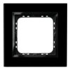 IMPRESJA PRESTIGE Ramka 1 pojedyncza szklana 4 mm czarne szkło + ramka czarna R-1YGC/32/25 OSPEL