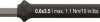 Trzon wymienny Płaski do easyTorque seria 28590 0,6x3,5x110mm / max. 1,1Nm 46882