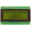 Midas Displays MC42005A6W-SPTLY-V2 4x20COB LCD Black on Yellow/Green 5mm Text