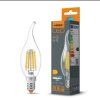 LED Żarówka VIDEX E14 C35 6W FIL FLAME NW