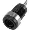 TruComponents 170667 Black Jack socket,vertical 4 mm Black