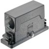 Grommet housing, size 24B, die-cast aluminum, 1 x M40, angled, central locking, IP65/IP68/IP6K9K, 19405240583