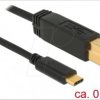 83674 Delock cable USB 3.1 Gen 2 C male > B male 0.5 m