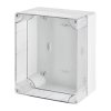 INDUSTRIAL Puszka hermetyczna n/t 313x253x165mm IP65 szara, pokrywa transparentna 2724-01
