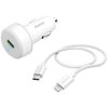 Hama 201611 Car charger 20W USB Lightning cable 1m White