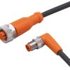 ifm Electronic EVC374 Linia połączenia EVC374, piny: 4, 5, 0.3 m, 1 szt.
