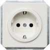 Siemens 5UB1405 Delta Schuko socket titanium white screwless 65x65mm