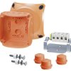 Skrzynka przyłączeniowa Hensel FK 0404, IP65, IP66, (D x S x W) 70 x 104 x 104 mm, pomarańczowy, 1 szt.