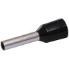Insulated wire end ferrule, 1.5 mm², 8 mm long, black, 22C428, package with 100 pieces