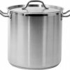GARNEK WYSOKI Z POKRYWKĄ ZE STALI NIERDZEWNEJ 32X32CM,25.7L.