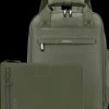 Laptop backpack 15.6 with sleeve 13 as a set in green