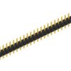 Pin header, 30 pole, pitch 2.54 mm, straight, black, 10047980