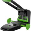 Novus Office 025-0651 Dziurkacz blokowy 60-B2200RENEW czarno-zielony maks. ustawienie formatu: DIN A4 200 arkuszy (80 g/