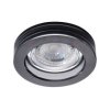 Oczko halogenowe, oprawa sufitowa ozdobna stała MORTA B CT-DS050-B 12V 50W MR16 Gx5.3 czarny/przezroczysty 22116 KANLUX