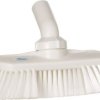Szczotka do szorowania, dł. włosia: 44mm, Miękki, Biały, Poliester, Polipropylen, Stal nierdzewna, zastosowanie: