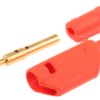 Adapter z wtykiem bananowym Męski Połączenie lutowane typ Wtyk bananowy Czerwony 10A Staubli rozmiar 2mm