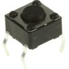 Klosz do przycisku dotykowego SPST 50 mA przy 12 V DC 4.3mm 0.8mm