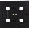 Simon 54 Gniazdo poczwórne Schuko natynkowe z przesłonami torów prąd. wer. skand. 16A 250V zaciski śrubowe czarny mat EGSZ4NZ/49