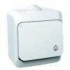 Cedar Plus ,Przycisk, hermetyczny ,dzwonek, 16A IP44 biały WDE000512