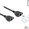 87126 Network extension cable, Easy 45, S/FTP, Cat.6a, 0.25 m, black
