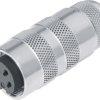 Jack, 2 pole, solder connection, screw locking, straight, 99 5102 40 02