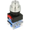 Przełącznik; obrotowy; LAS0-K-20XC31; ON-OFF-ON; 3 pozycje; bistabilny; na panel; śrubowe; 2 tory; srebrny; 10A; 500V AC; czarny
