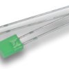 LED, THT, rectangular, green, 568 nm, 1.2 mcd to 0.005 cd, 110°, L-113GDT