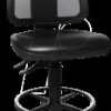 73280PU0T Topstar TEC 80 revolving work stool, black