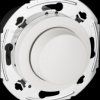 WDE011626 Universal LED dimmer, 400 W, white, round, Renova, retro design