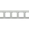IMPRESJA PRESTIGE Ramka 5 pięciokrotna szklana 4 mm białe szkło + ramka biała R-5YGC/31/00 OSPEL