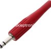 Wtyk jack 6,3 stereo gumowy czerwony