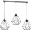 Lampa Wisząca Basket Gray 3Xe27 Mlp7217 Milagro