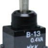 Toggle switch, metal, 1 pole, latching, On-Off-On, 0.4 VA/28 V AC/DC, gold-plated, 9071.1101