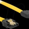 82829 SATA 6 Gb/s Cable straight to right angled 50 cm yellow