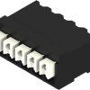 PCB terminal, 5 pole, pitch 3.5 mm, AWG 28-14, 12 A, spring-clamp connection, black, 1473520000