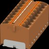 3273844 PTFIX distributor block, 18x4, brown